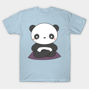 Yoga loving panda is kawaii and cute T-Shirt